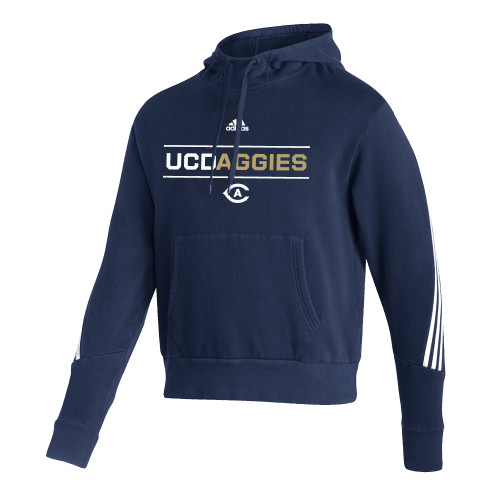  Adidas Navy Pullover Hood - ADIDAS - UC Aggies