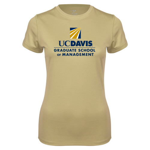  Ladies Syntrel Performance Vegas Gold Tee - Graduate School of Management Stacked
