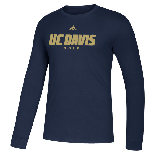  Adidas Navy Fresh Long Sleeve Tee - ADIDAS - UC Davis Golf