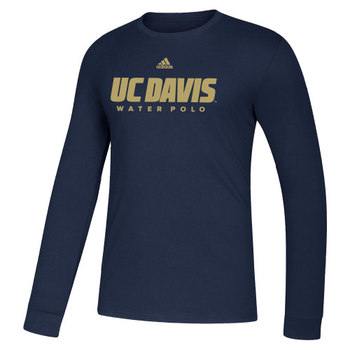  Adidas Navy Fresh Long Sleeve Tee - ADIDAS - UC Davis Water Polo