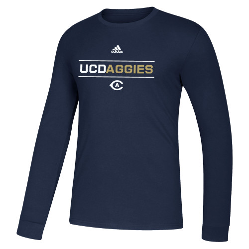  Adidas Navy Fresh Long Sleeve Tee - ADIDAS - UC Aggies