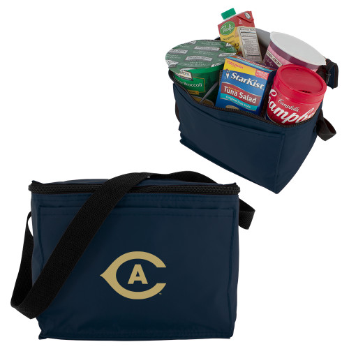  Six Pack Navy Cooler - Secondary Athletics Mark