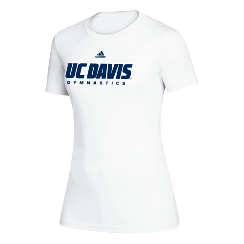  Adidas Womens White Creator Performance Tee - ADIDAS - UC Davis Gymnastics