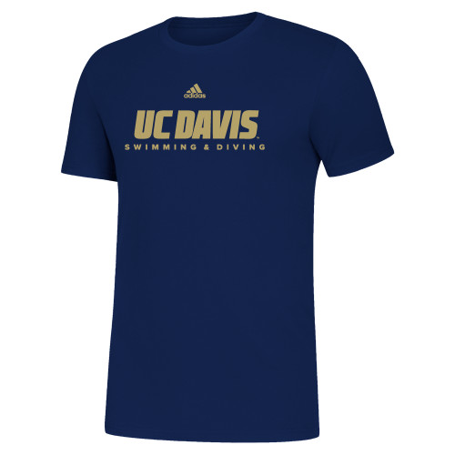  Adidas Team Navy Amplifier Tee - ADIDAS - UC Davis Swimming and Diving