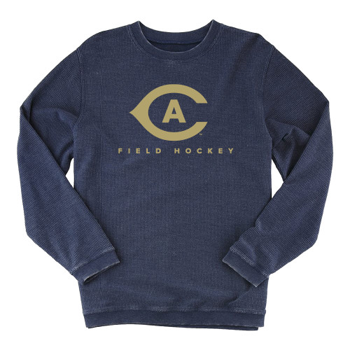  Boxercraft Womens Navy Corded Crew - Field Hockey