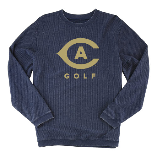  Boxercraft Womens Navy Corded Crew - Golf