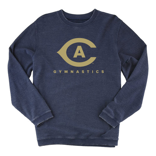  Boxercraft Womens Navy Corded Crew - Gymnastics