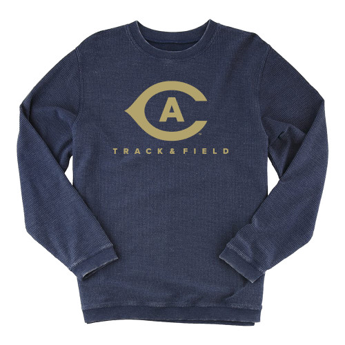  Boxercraft Womens Navy Corded Crew - Track and Field