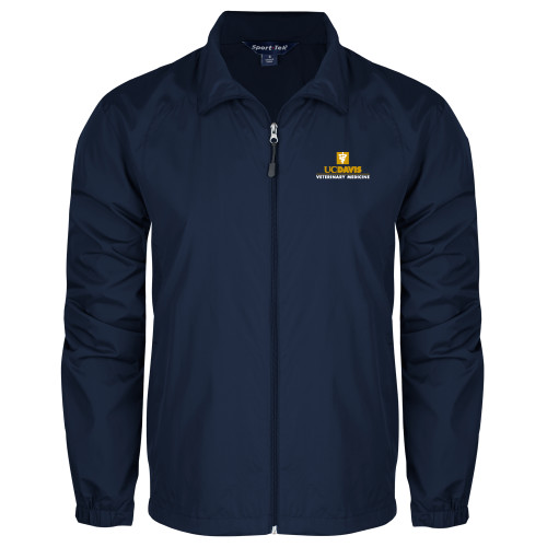 Navy Full Zip Wind Jacket - Veterinary Medicine