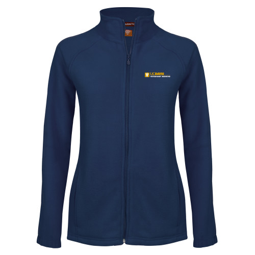  Womens Navy Fleece Full Zip Jacket - Veterinary Medicine