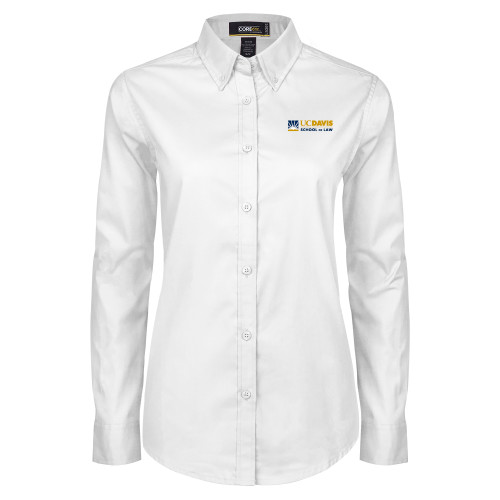 Main Image for  Womens White Twill Button Down Long Sleeve