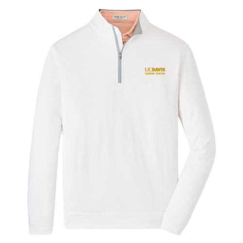  Peter Millar White Perth Performance 1/4 Zip - UC Davis Career Center
