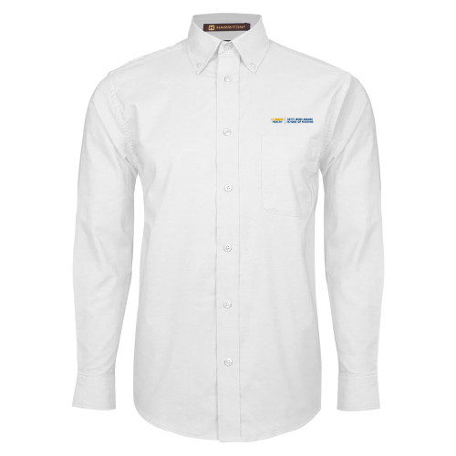  White Oxford Long Sleeve Shirt - Betty Irene Moore School of Nursing