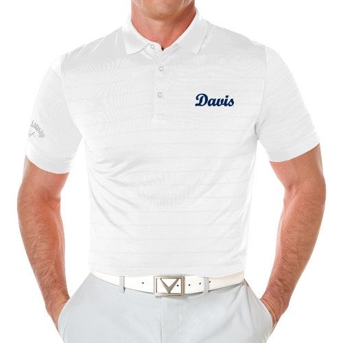  Callaway Opti Vent White Polo - Script Davis