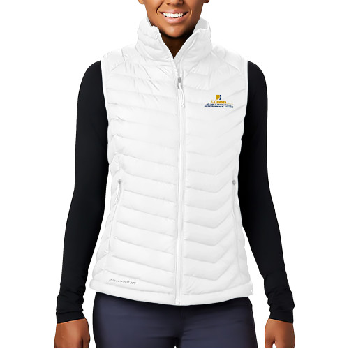  Columbia Womens White Powder Lite Vest - College of Agricultural and Environmental Sciences