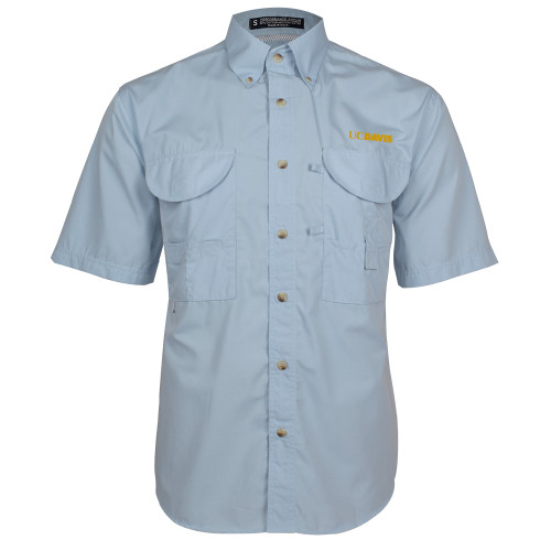  Light Blue Fishing Shirt Performance Short Sleeve  - UC DAVIS