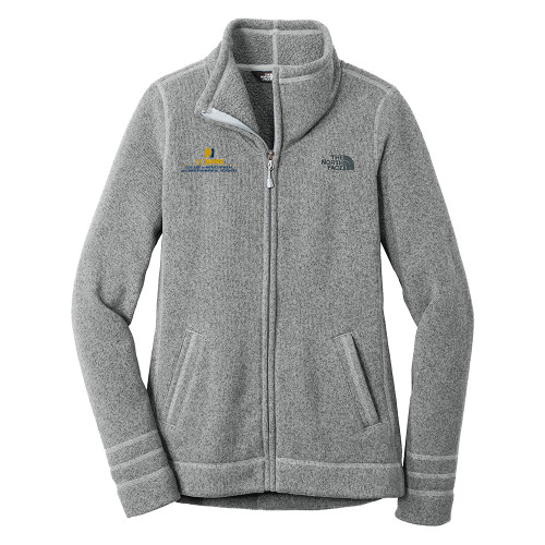  The North Face Womens Grey Heather Fleece Jacket - College of Agricultural and Environmental Sciences