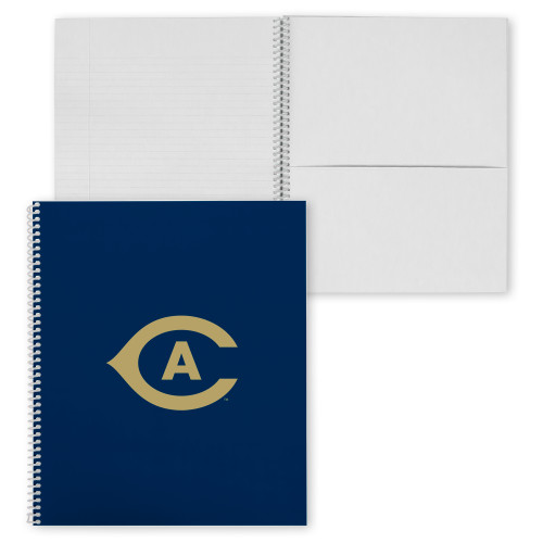  College Spiral Notebook w/Clear Coil - Secondary Athletics Mark