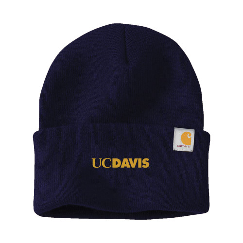  Carhartt Navy Knit Beanie w/Cuff - UC DAVIS