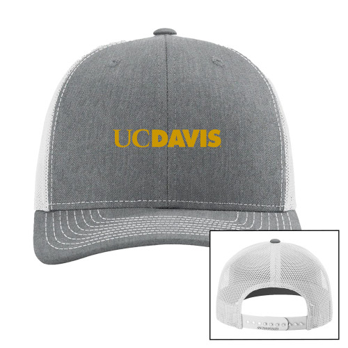  Richardson Heather Grey/Light Grey Trucker Hat - UC DAVIS