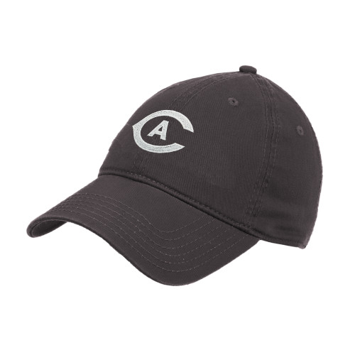  Charcoal Unstructured Adjustable Low Profile Hat - Secondary Athletics Mark