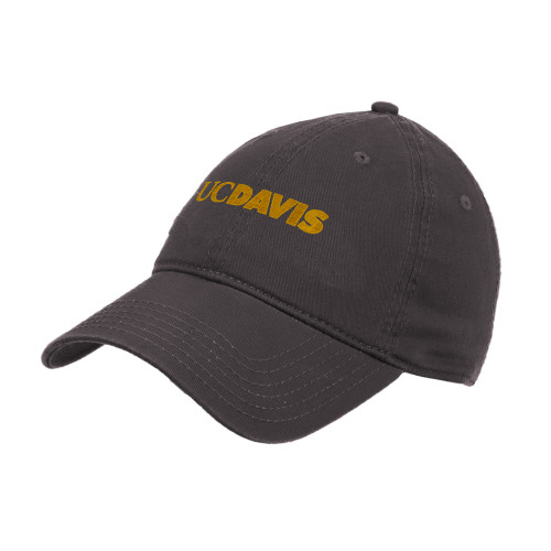  Charcoal Unstructured Adjustable Low Profile Hat - UC DAVIS