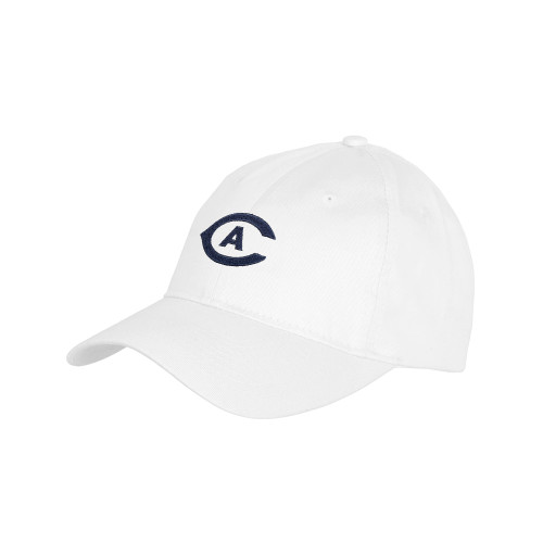  Youth White Pro Style Hat - Secondary Athletics Mark