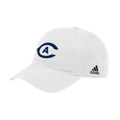 UC Davis Adidas White Adjustable Washed Slouch Hat