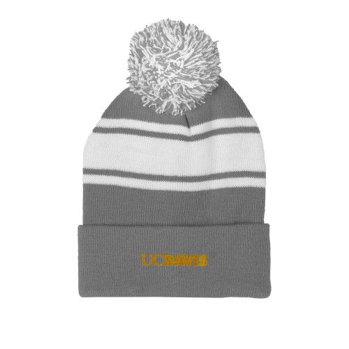 Davies Black Oversized Pom Beanie - Bee Seen Gear