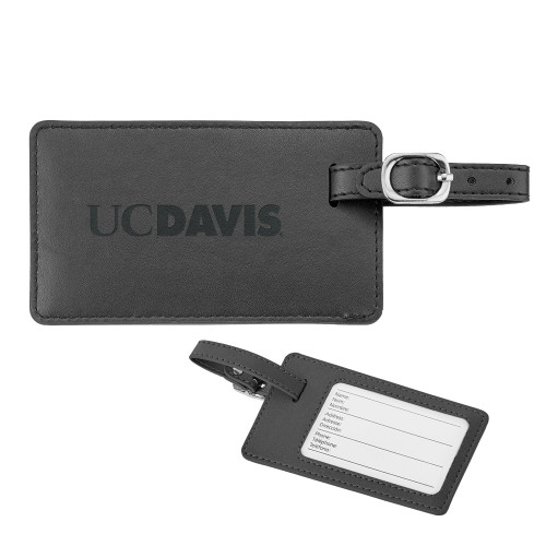  Neoskin Black Luggage Tag - UC DAVIS Engraved