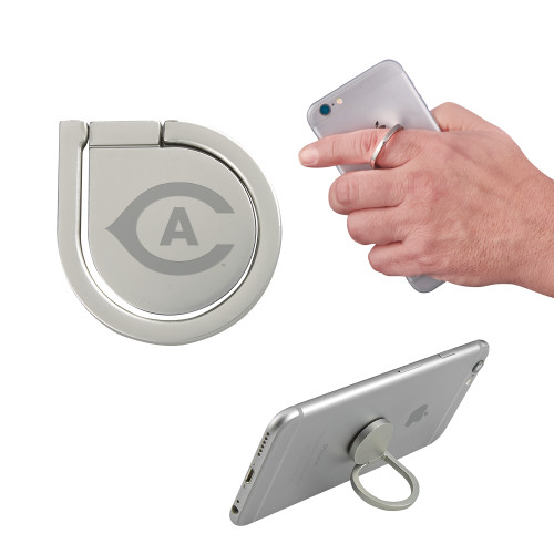  Aluminum Cell Phone Ring/Stand - Secondary Athletics Mark Engraved