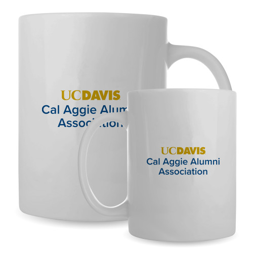  Full Color White Mug 15oz - UC Davis Cal Aggie Alumni Association