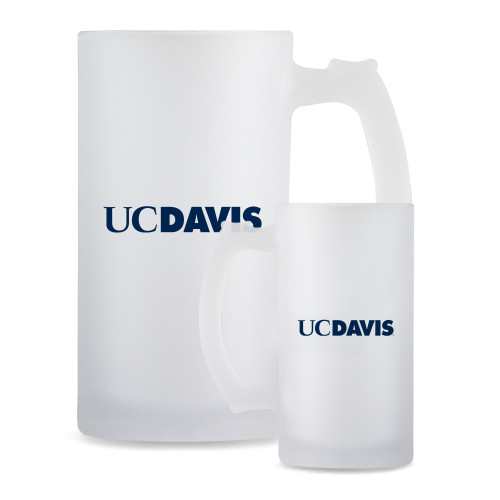  Full Color Decorative Frosted Glass Mug 16oz - UC DAVIS