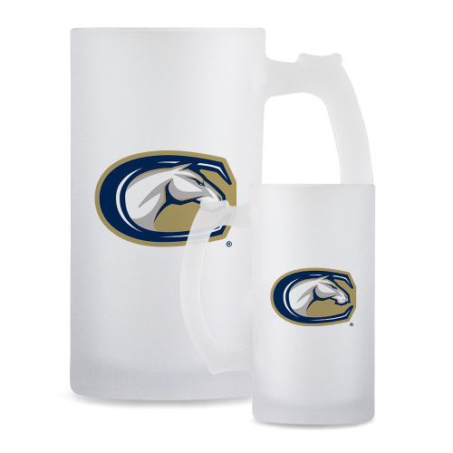  Full Color Decorative Frosted Glass Mug 16oz - C Horse Mark
