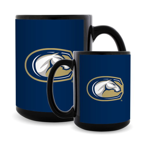  Full Color Black Mug 15oz - C Horse Mark