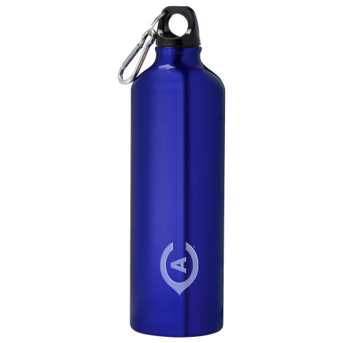  Venture Aluminum Blue Bike Bottle 26oz - Secondary Athletics Mark Engraved