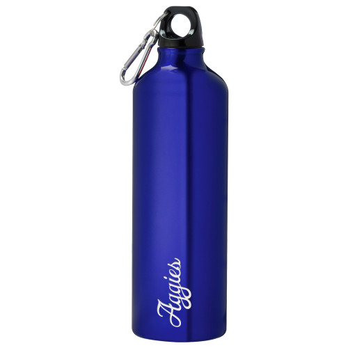  Venture Aluminum Blue Bike Bottle 26oz - Official Artwork Engraved