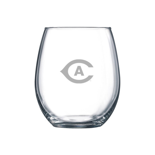  Libbey Stemless Glass 17oz - Secondary Athletics Mark Engraved