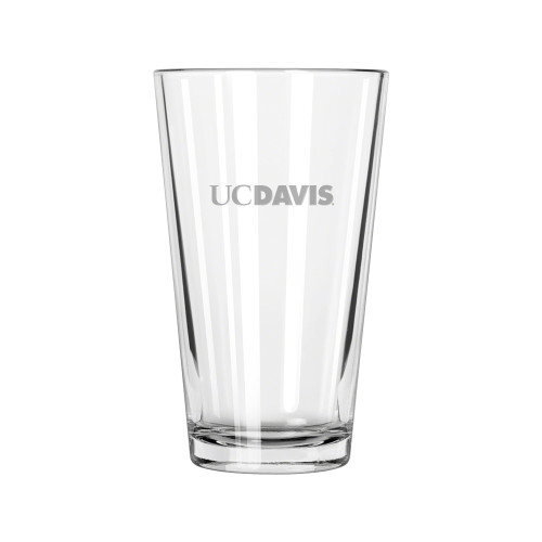  Libbey Glass 16oz - UC DAVIS Engraved