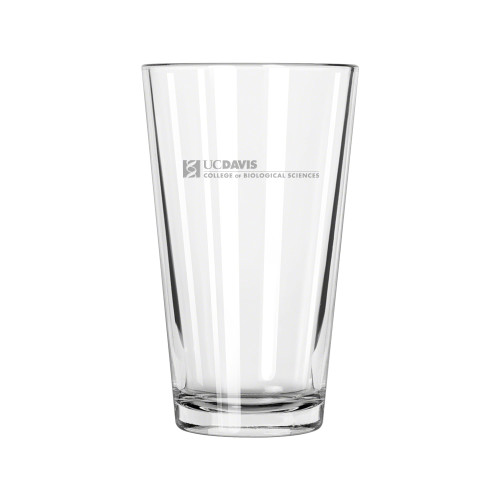  Libbey Glass 16oz - UC Davis College of Biological Sciences Flat Engraved