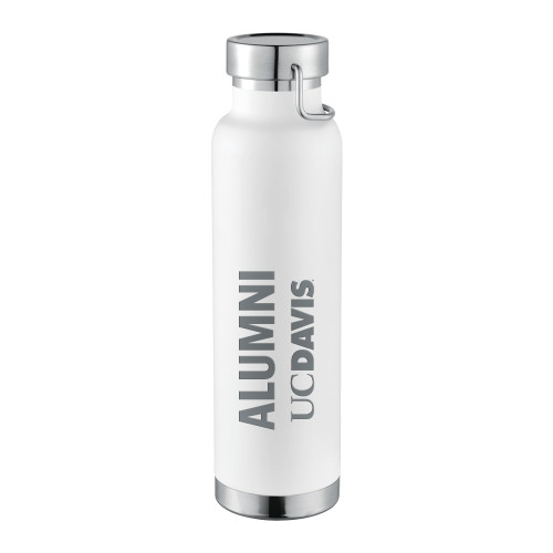  Thor Copper Vacuum Insulated White Bottle 22oz - Alumni UC Davis Engraved