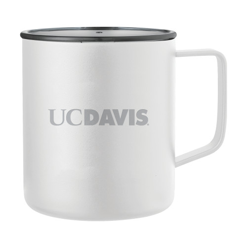  Rover Camp Vacuum Insulated White Mug 14oz - UC DAVIS Engraved