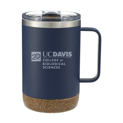  Valhalla Vacuum Insulated Camp Navy Mug 14oz - UC Davis College of Biological Sciences 20th Stacked Engraved
