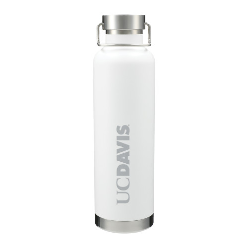  Thor Copper Vacuum Insulated White Bottle 32oz - UC DAVIS Engraved