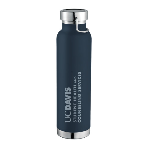  Thor Copper Vacuum Insulated Navy Bottle 22oz - UC Davis Student Health and Counseling ServicesEngraved