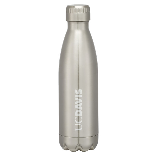  Swig Stainless Steel Silver Bottle 16oz - UC DAVIS Engraved