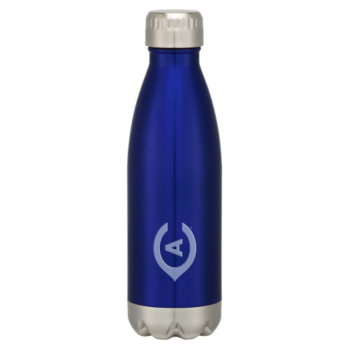  Swig Stainless Steel Blue Bottle 16oz - Secondary Athletics Mark Engraved