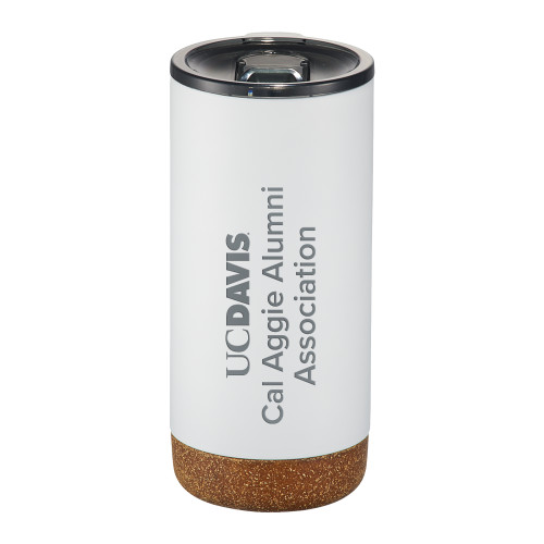  Valhalla Vacuum Insulated White Tumbler 16oz - UC Davis Cal Aggie Alumni Association Engraved
