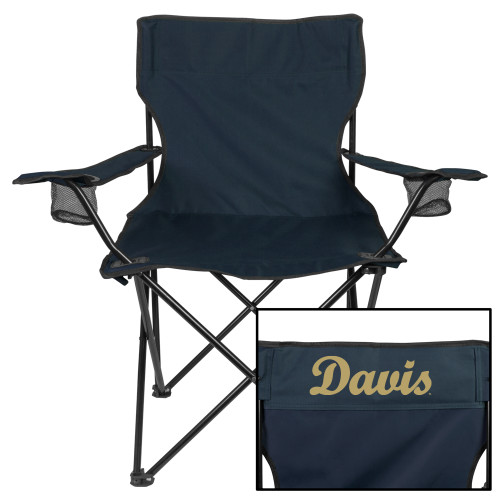  Deluxe Navy Captains Chair - Script Davis