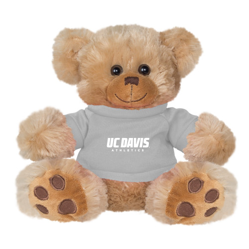  Plush Big Paw 8 1/2 inch Brown Bear w/Grey Shirt - Primary Athletics Mark